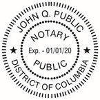 Dist. of Columbia Notary Seals